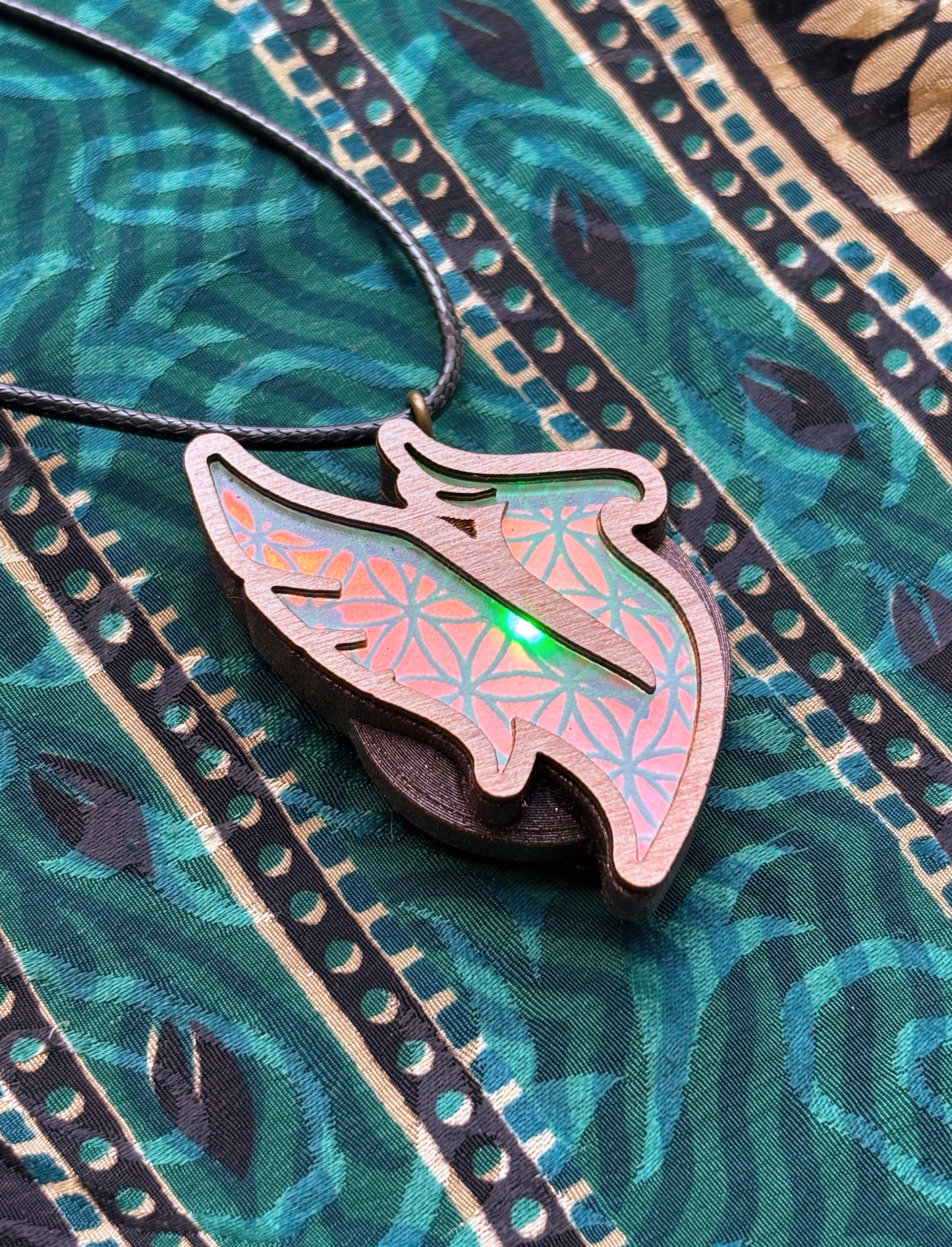 Phoenix | Etched Acrylic LED Pendant