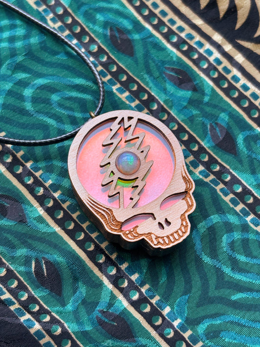 Grateful | Etched Acrylic LED Pendant